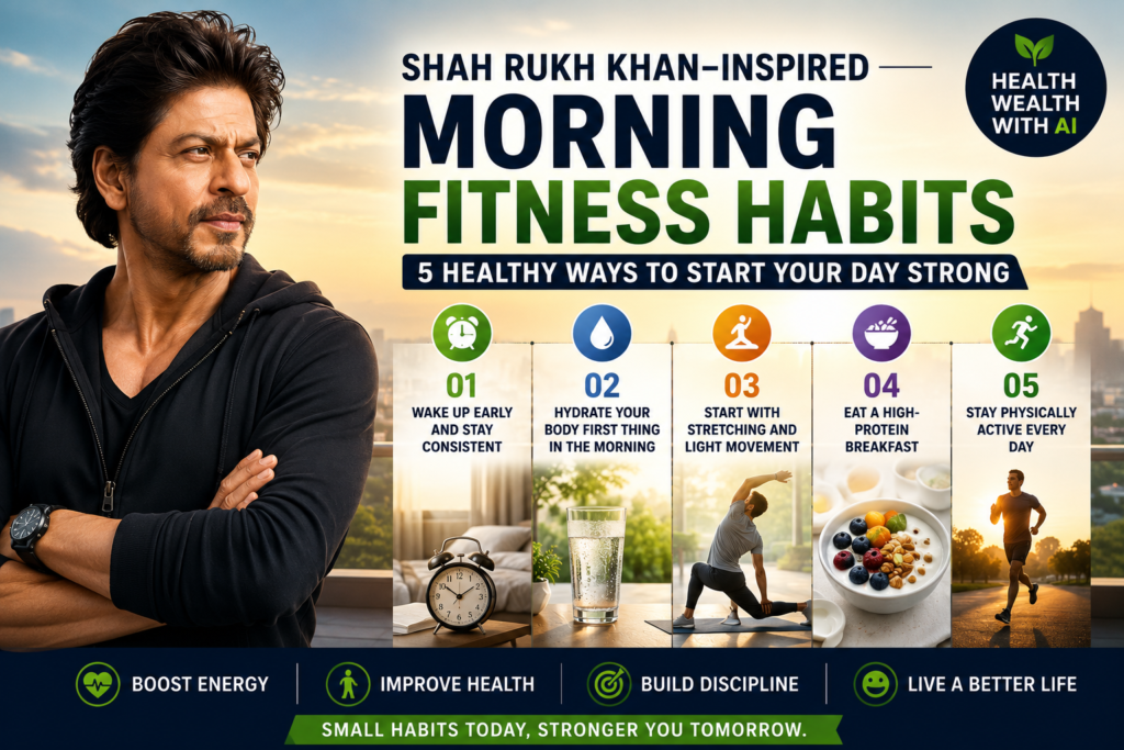 morning fitness habits, protein breakfast ideas, daily fitness habits, fitness tips, Shah Rukh Khan fitness,
