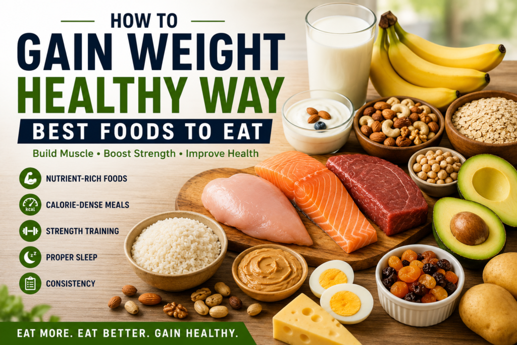 best foods to eat for Healthy weight gain