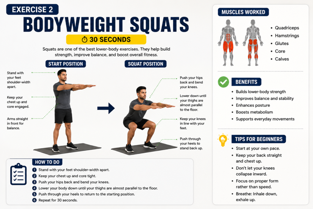20-Minute Workout at Home for Beginners