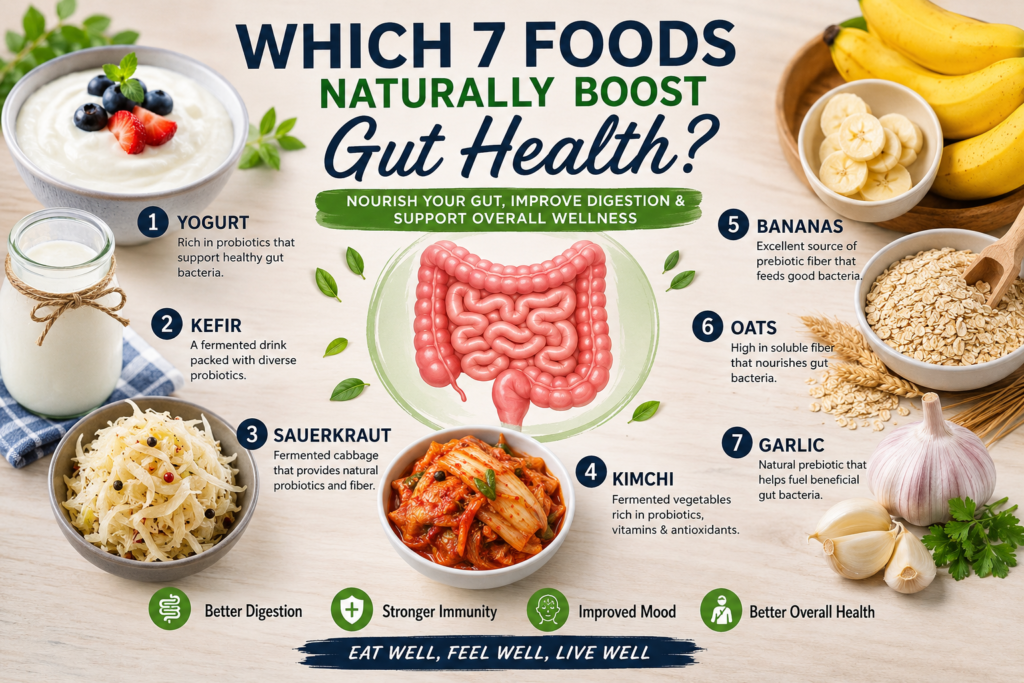 Foods Naturally Boost Gut Health,
Gut Health Benefits,
Support Gut Health,
Green vs. Ripe Bananas,
Best Types of Oats,