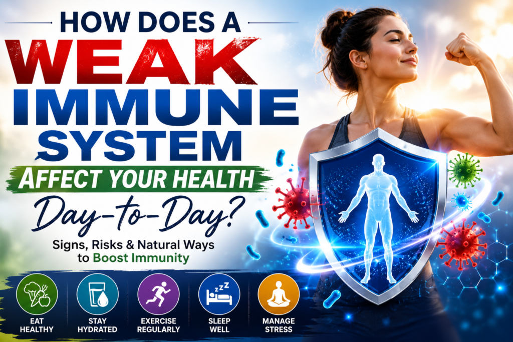 Weak Immune System, Immune System Affect Your Health, weak immune system affects your daily health, Daily Impact of Immune System, improve immunity naturally,