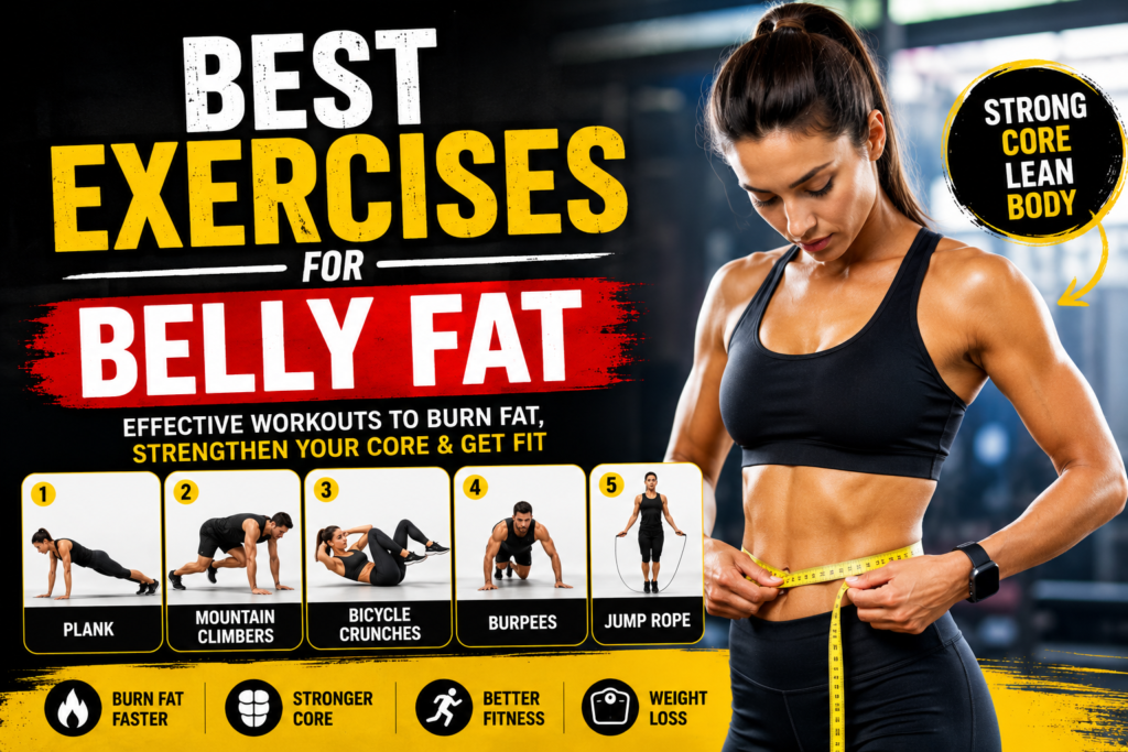 How to Lose Belly Fat Naturally, Flank Exercise, Mountain Climber, Bicycle Crunches, Burpees, Jump Roap,