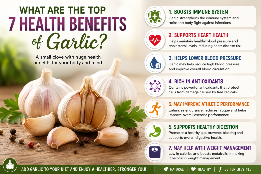 Top 7 Health Benefits of Garlic