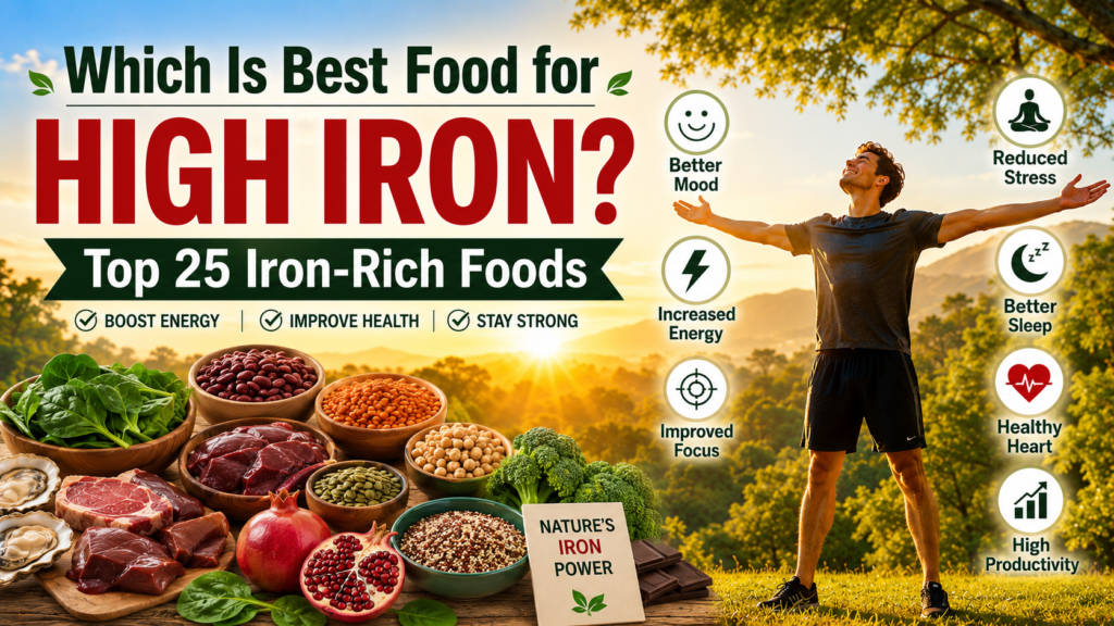 Which Is Best Food for High Iron? Top 25 Iron-Rich Foods