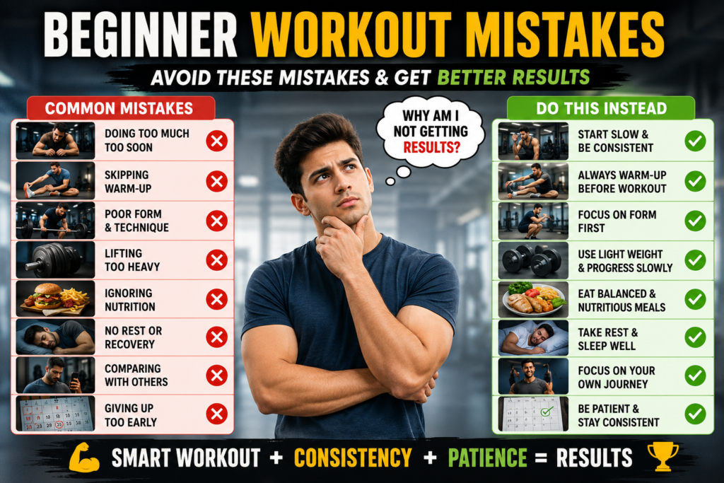 home workout mistakes