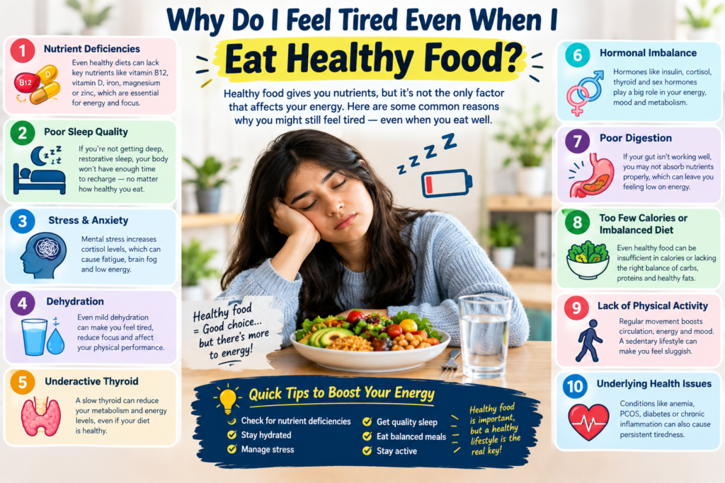 Why Do I Feel Tired Even When I Eat Healthy Food?