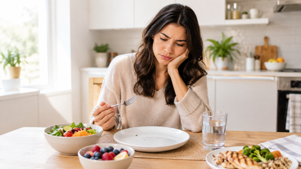 Why do I always feel hungry after eating a meal?
