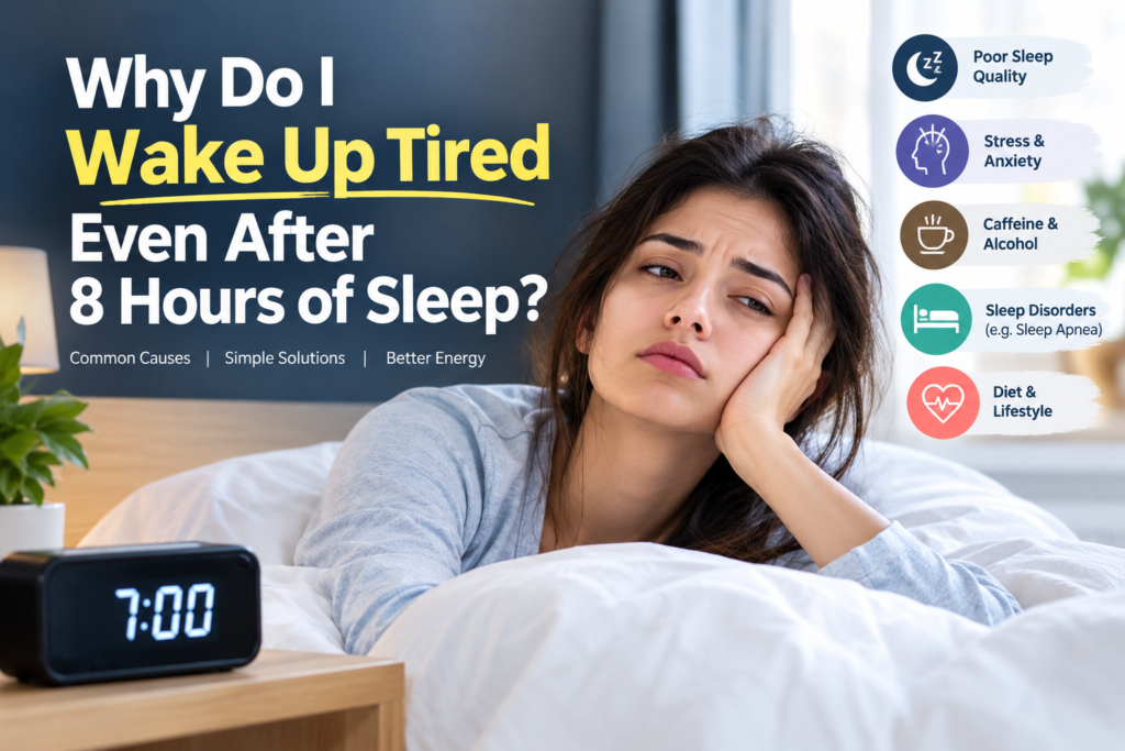 wake up tired after 8 hours of sleep